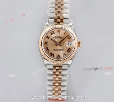 1:1 EW Factory Superclone Rolex Datejust 31 Rose Gold Jubilee Watch watches