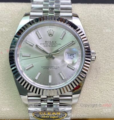 NEW Clean Factory Rolex Datejust II 41 Swiss 3235 Silver Dial Jubilee Bracelet 1-1 best edition Clean Datejust Watch watches