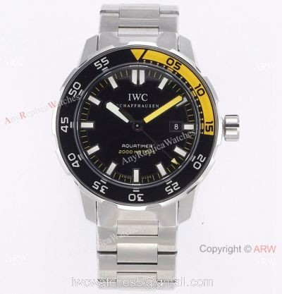 JVS Factory IWC Aquatimer Automatic 2000 Stainless Steel Yellow Watch 2022 New! watches