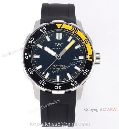 JVS Factory IWC Aquatimer Automatic 2000m Swiss Watch Yellow Bezel 2022 New! watches
