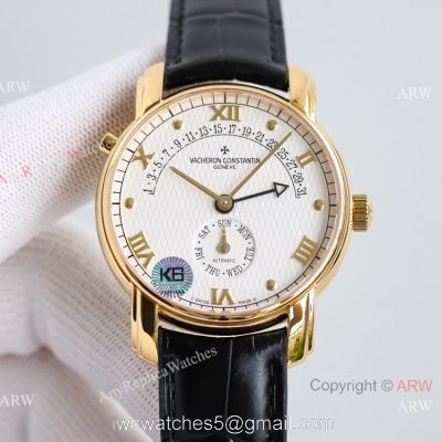 Swiss Grade Copy Vacheron Constantin Malte Patrimony 31-Day Retrograde watch Yellow Gold Cal.2460 Movement watches