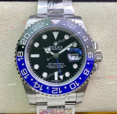 Clean Factory Best Rolex GMT Master ii Batman 2021 Copy Watch Swiss 3186 Movement watches