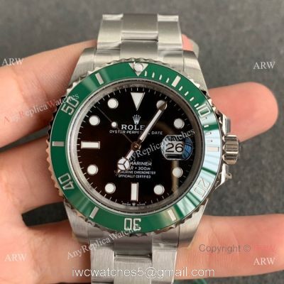 (JVS) Swiss Clone Rolex Submariner Kermit 126610lv JVS Swiss 3235 Watch 41 mm watches