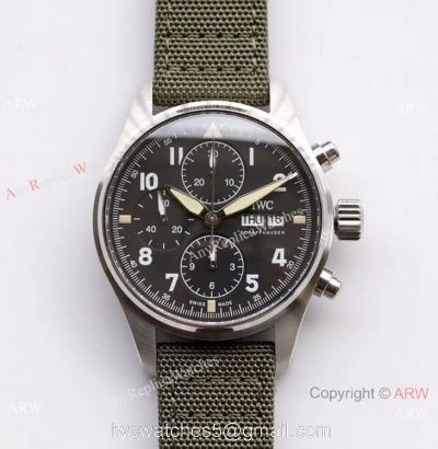 ZF Factory IWC Pilots Watch 7750 Chronograph Spitfire Stainless Steel watches