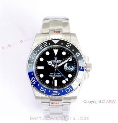 (EW)Swiss Copy Rolex GMT-Master II ew 3186 Watch 116710 Stainless Steel Oyster Batman Bezel watches