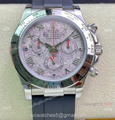 Swiss Grade Rolex Daytona Meteorite Dial with Roman Markers Watch 7750 Movement watches