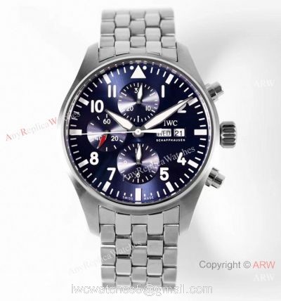 ZF Factory v2 IWC Pilots 7750 Replica Watch Bucherer Blue Dial Stianless Steel watches