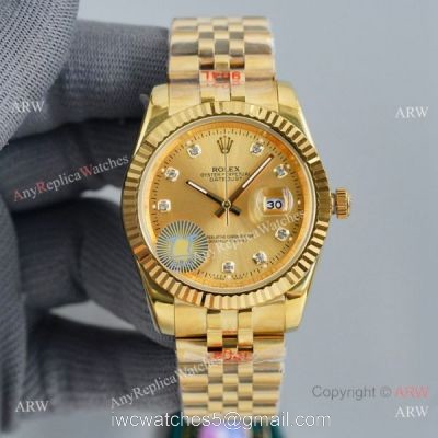 Swiss Quality Rolex Datejust II Citizen 8215 Watch All Gold Jubilee Bracelet watches