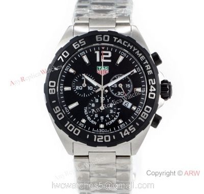 Swiss Grade Tag Heuer Formula 1 QUARTZ Watch Stainless Steel Black Bezel watches