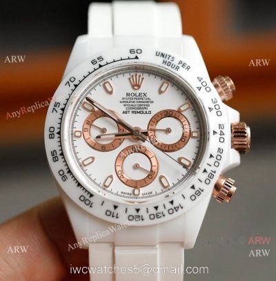Replica Rolex Daytona AET Modified ceramic Case Rose Gold Crown watch A7750 Movement watches