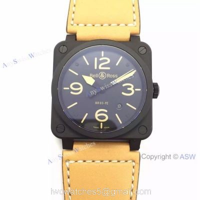 Swiss Replica Bell Ross BR 03-92 Watch brown leather watches