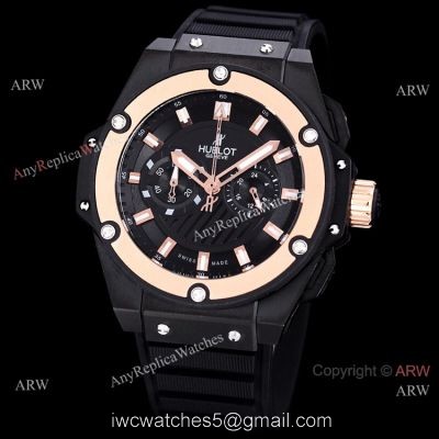 Best Copy Hublot Big Bang King Power VK Chronograph Watch Black and Rose Gold watches