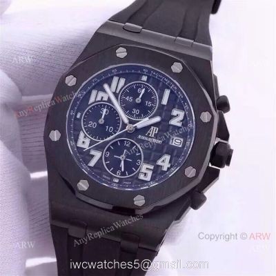 Replica Audemars Piguet All Black Watches Royal Oak Offshore Chronograph watches