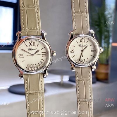 Clone Chopard Happy Sport Couple Watches 30mm or 36mm Quartz watches