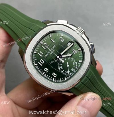 Grade AAA Copy Patek Philippe Aquanaut Chrono 42mm Watch 5968g Green Version watches