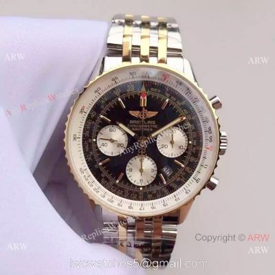Best Replica Watches China Dealer JF Factory Breitling Navitimer 01 2-Tone Watch watches
