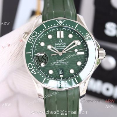 Omega 2022 Novelties Swiss Omega Seamaster 300m Diver VSF 8800 Green Rubber Strap Watch watches