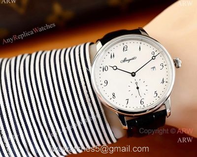 Replica Breguet Classique SS White Arabic Dial Watches 40mm watches