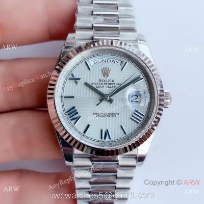 NEW Upgraded Swiss 3255 V3 Rolex DayDate 2 Light Blue Dial Watch / Rolex Presidential 41mm Replica watches