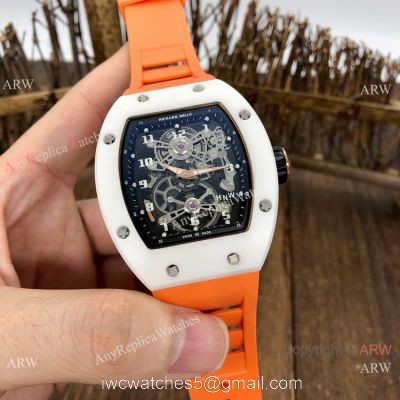 AAA Replica Richard Mille RM17-01 White Ceramic Watches Swiss Quality watches