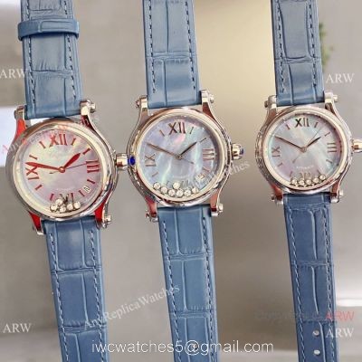 Clone Chopard Happy Diamond Lover Watch Blue Mop Dial watches