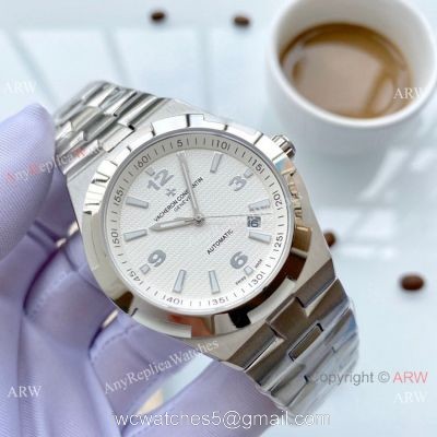 Copy Vacheron Constantin Geneve Overseas Watches SS White Face watches