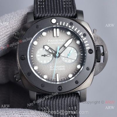 Clone Panerai Luminor Submersible Guillaume Nery Edition Watch PAM 983 Recycled PET Nylon Strap watches