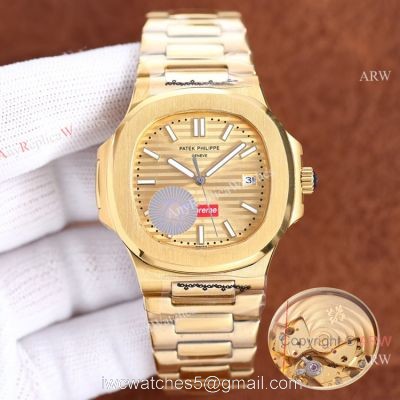 Swiss Quality Copy Patek Philippe Nautilus x Supreme Citizen Watch Yellow Gold watches