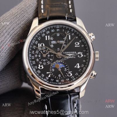 Swiss Quality Longines Master Moon Phase 40 Watch Citizen Black Dial watches