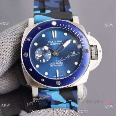 Copy Panerai Luminor Submersible Camo Rubber Strap Watch Pam1068 watches