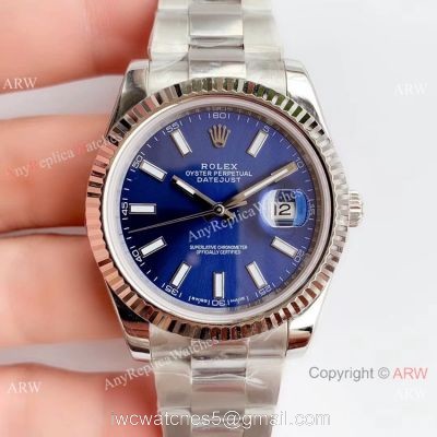 NEW Upgraded 3235 V3 Rolex Datejust 41 Stainless Steel Blue Dial Rolex Grade 1 Watch watches