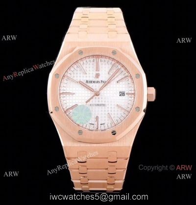 Grade 1A Replica Audemars Piguet Royal Oak JF v5 Version Rose Gold Watch 41mm watches