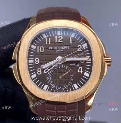 ZF Factory Patek Philippe Aquanaut 5164A Men Watch Rose Gold Chocolate Dial 40.8mm watches