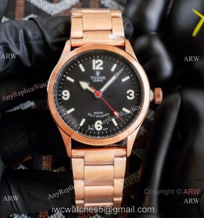 2021 New! Copy Tudor Rotor Self winding Rose Gold 42 Watch Vintage Tudor Wrist watches