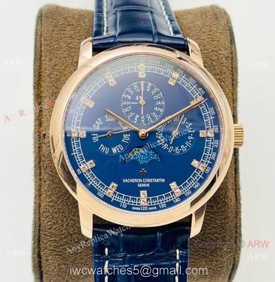 Swiss Copy Vacheron Constantin Patrimony 43175 Rose Gold Watch TWS Factory Cal.112QP watches