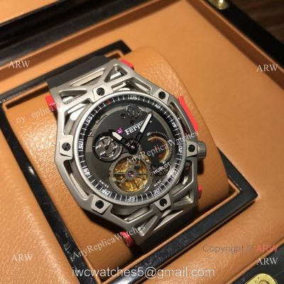Swiss Copy Hublot Techframe Ferrari 70th Anniversary Watch SS Skeleton Case watches