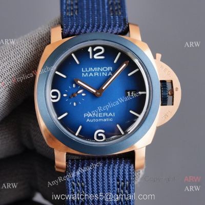 Clone Panerai Luminor Marina Guillaume Nery Edition Pam 1122 Watch Rose Gold Case 44mm watches