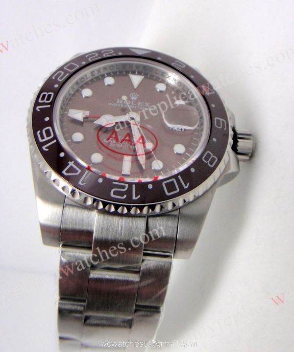 Replica Rolex GMT-MASTER II Watch Brown Dial Ceramic Bezel Replica Rolex GMT-MASTER II Watch Brown Dial Ceramic Bezel