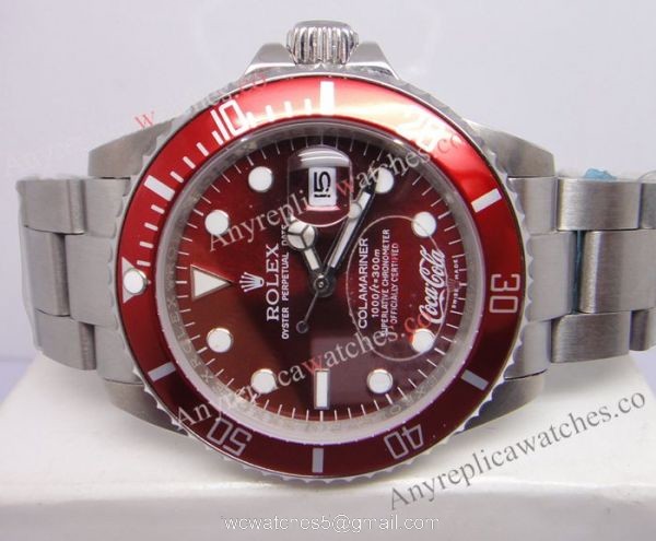 Classic Model Replica Rolex Submariner Red Dial Coca Cola edition 16610 Watch Classic Model Replica Rolex Submariner Red Dial Coca Cola edition 16610 Watch