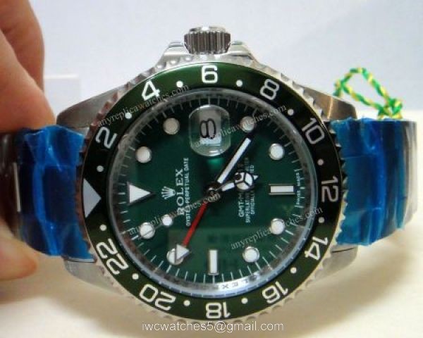 Rolex GMT-Master II Stainless Steel Green Face Green Bezel Mens Watch Rolex GMT-Master II Stainless Steel Green Face Green Bezel Mens Watch