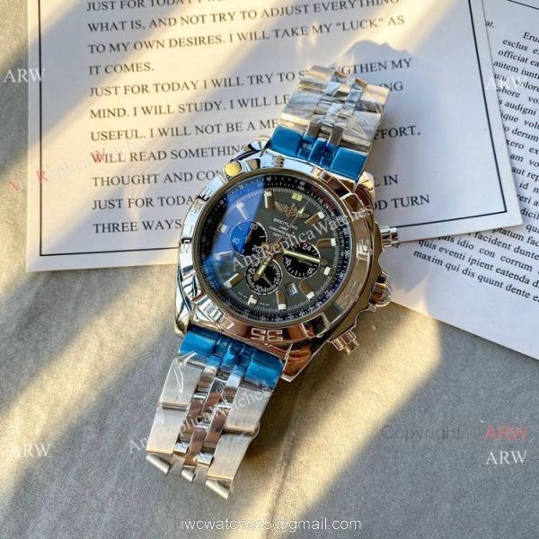 Clone Breitling Chronomat B01 Watch BlackYellow Rubber Strap Clone Breitling Chronomat B01 Watch BlackYellow Rubber Strap