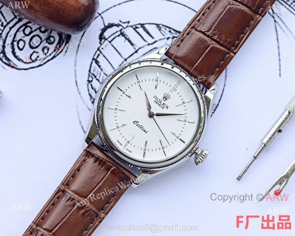 Copy Rolex Cellini Time 40mm Watch Blue Dial Blue Leather Strap Copy Rolex Cellini Time 40mm Watch Blue Dial Blue Leather Strap