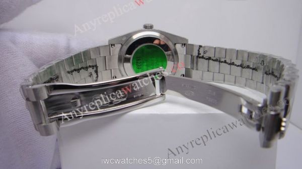Rolex Day-Date Polished Stainless Steel Black Dial Mens Replica Watch Rolex Day-Date Polished Stainless Steel Black Dial Mens Replica Watch