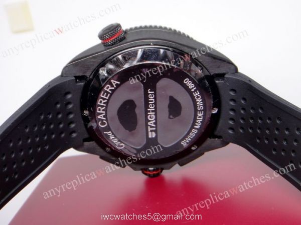 TAG Heuer Grand Carrera Calibre 36 Fiyat Black rubber Strap Watch TAG Heuer Grand Carrera Calibre 36 Fiyat Black rubber Strap Watch