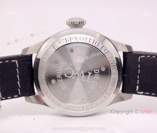 IWC Big Pilot Automatic Replica Watch SS Black 45mm IWC Big Pilot Automatic Replica Watch SS Black 45mm