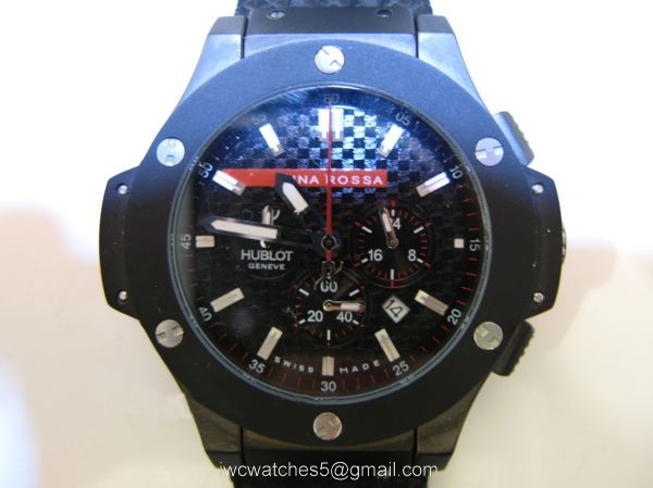 Solid Black Hublot Luna Rossa Replica Watch Chronograph Watch Solid Black Hublot Luna Rossa Replica Watch Chronograph Watch