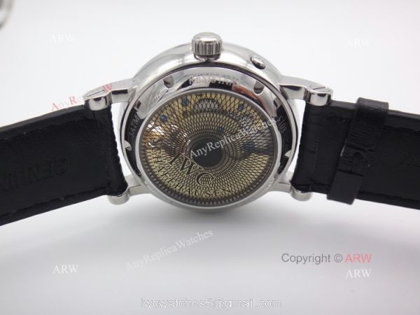 Clone IWC Tourbillon Men Watch IWC Portuguese Black Face Black Leather Strap Clone IWC Tourbillon Men Watch IWC Portuguese Black Face Black Leather Strap