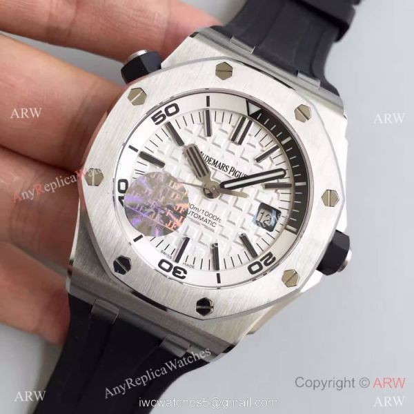 Swiss Audemars Piguet Royal Oak Offshore 3120 SS White Dial Watch Copy Swiss Audemars Piguet Royal Oak Offshore 3120 SS White Dial Watch Copy