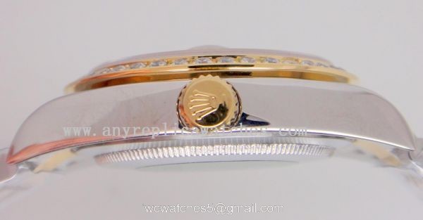 Rolex Datejust Special Edition Watch Gray Flower Diamonds Two Tone Rolex Datejust Special Edition Watch Gray Flower Diamonds Two Tone