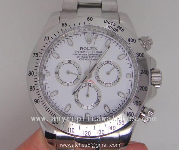 High Quality Rolex Daytona Replica Watch SS White Dial High Quality Rolex Daytona Replica Watch SS White Dial